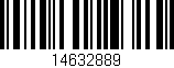 Código de barras (EAN, GTIN, SKU, ISBN): '14632889'