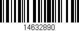 Código de barras (EAN, GTIN, SKU, ISBN): '14632890'