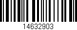 Código de barras (EAN, GTIN, SKU, ISBN): '14632903'
