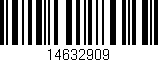 Código de barras (EAN, GTIN, SKU, ISBN): '14632909'