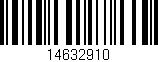Código de barras (EAN, GTIN, SKU, ISBN): '14632910'