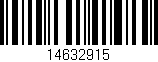 Código de barras (EAN, GTIN, SKU, ISBN): '14632915'