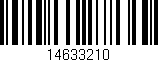 Código de barras (EAN, GTIN, SKU, ISBN): '14633210'