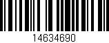 Código de barras (EAN, GTIN, SKU, ISBN): '14634690'