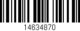 Código de barras (EAN, GTIN, SKU, ISBN): '14634870'