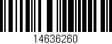 Código de barras (EAN, GTIN, SKU, ISBN): '14636260'