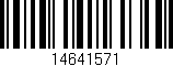 Código de barras (EAN, GTIN, SKU, ISBN): '14641571'