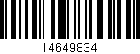 Código de barras (EAN, GTIN, SKU, ISBN): '14649834'