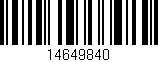 Código de barras (EAN, GTIN, SKU, ISBN): '14649840'