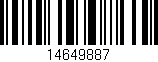 Código de barras (EAN, GTIN, SKU, ISBN): '14649887'