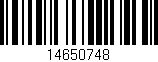 Código de barras (EAN, GTIN, SKU, ISBN): '14650748'