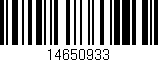 Código de barras (EAN, GTIN, SKU, ISBN): '14650933'