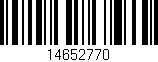 Código de barras (EAN, GTIN, SKU, ISBN): '14652770'