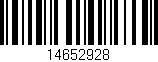 Código de barras (EAN, GTIN, SKU, ISBN): '14652928'