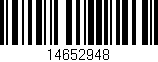 Código de barras (EAN, GTIN, SKU, ISBN): '14652948'