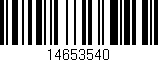 Código de barras (EAN, GTIN, SKU, ISBN): '14653540'