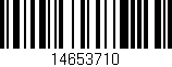 Código de barras (EAN, GTIN, SKU, ISBN): '14653710'