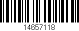 Código de barras (EAN, GTIN, SKU, ISBN): '14657118'