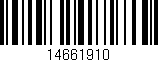 Código de barras (EAN, GTIN, SKU, ISBN): '14661910'