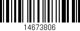 Código de barras (EAN, GTIN, SKU, ISBN): '14673806'