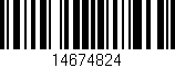 Código de barras (EAN, GTIN, SKU, ISBN): '14674824'