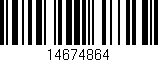Código de barras (EAN, GTIN, SKU, ISBN): '14674864'