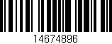 Código de barras (EAN, GTIN, SKU, ISBN): '14674896'