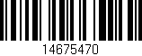 Código de barras (EAN, GTIN, SKU, ISBN): '14675470'