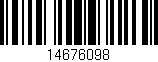 Código de barras (EAN, GTIN, SKU, ISBN): '14676098'