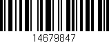 Código de barras (EAN, GTIN, SKU, ISBN): '14679847'