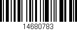 Código de barras (EAN, GTIN, SKU, ISBN): '14680783'