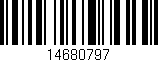 Código de barras (EAN, GTIN, SKU, ISBN): '14680797'