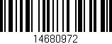 Código de barras (EAN, GTIN, SKU, ISBN): '14680972'