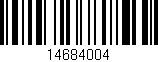 Código de barras (EAN, GTIN, SKU, ISBN): '14684004'