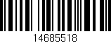Código de barras (EAN, GTIN, SKU, ISBN): '14685518'