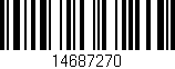 Código de barras (EAN, GTIN, SKU, ISBN): '14687270'