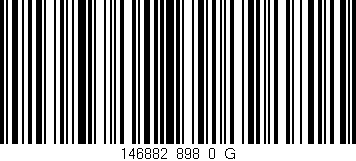 Código de barras (EAN, GTIN, SKU, ISBN): '146882_898_0_G'
