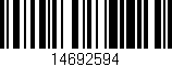 Código de barras (EAN, GTIN, SKU, ISBN): '14692594'