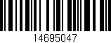 Código de barras (EAN, GTIN, SKU, ISBN): '14695047'