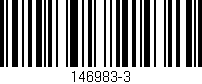 Código de barras (EAN, GTIN, SKU, ISBN): '146983-3'