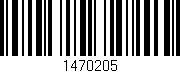 Código de barras (EAN, GTIN, SKU, ISBN): '1470205'