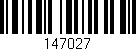 Código de barras (EAN, GTIN, SKU, ISBN): '147027'
