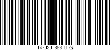 Código de barras (EAN, GTIN, SKU, ISBN): '147030_898_0_G'