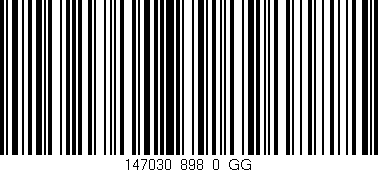 Código de barras (EAN, GTIN, SKU, ISBN): '147030_898_0_GG'