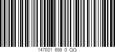 Código de barras (EAN, GTIN, SKU, ISBN): '147031_898_0_GG'