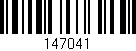 Código de barras (EAN, GTIN, SKU, ISBN): '147041'