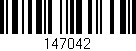 Código de barras (EAN, GTIN, SKU, ISBN): '147042'