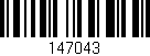 Código de barras (EAN, GTIN, SKU, ISBN): '147043'