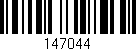 Código de barras (EAN, GTIN, SKU, ISBN): '147044'