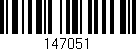 Código de barras (EAN, GTIN, SKU, ISBN): '147051'